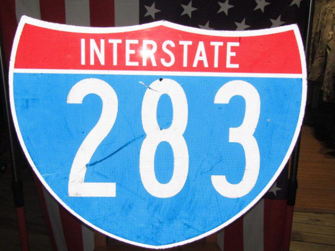 Plaque Autoroute Interstate 283