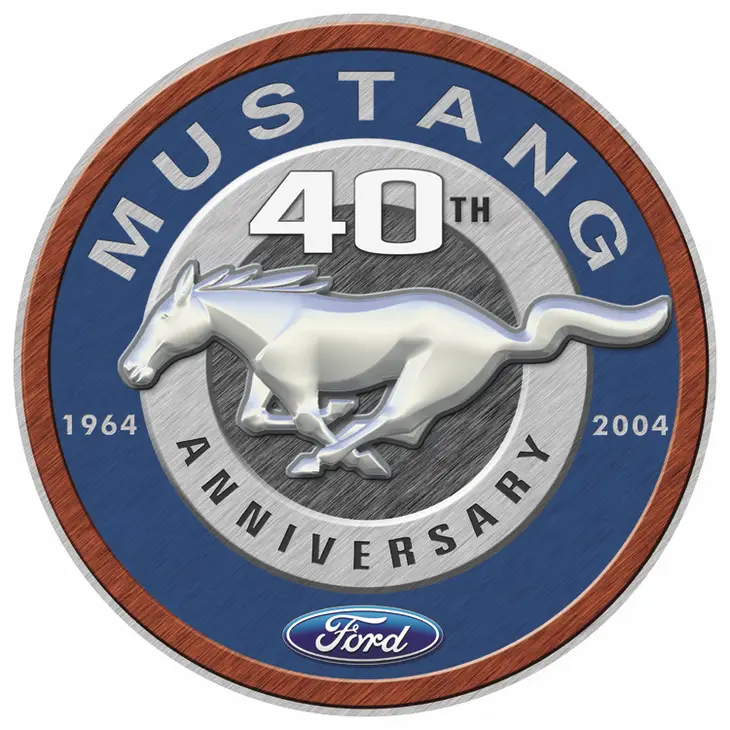 Plaque Métal Ford Mustang 40 years 