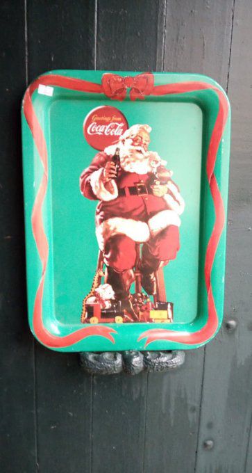Plateau Métal Coca-Cola Santa Claus