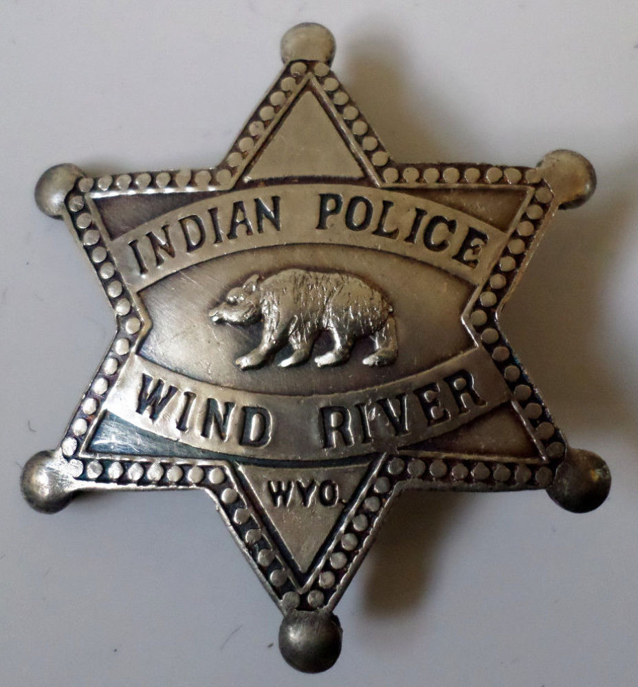 Badge Police US Indienne Reserve Wind River Wyoming
