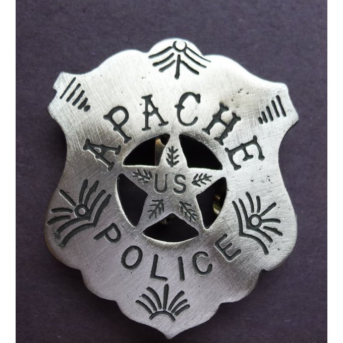 Badge Police Indienne Apache