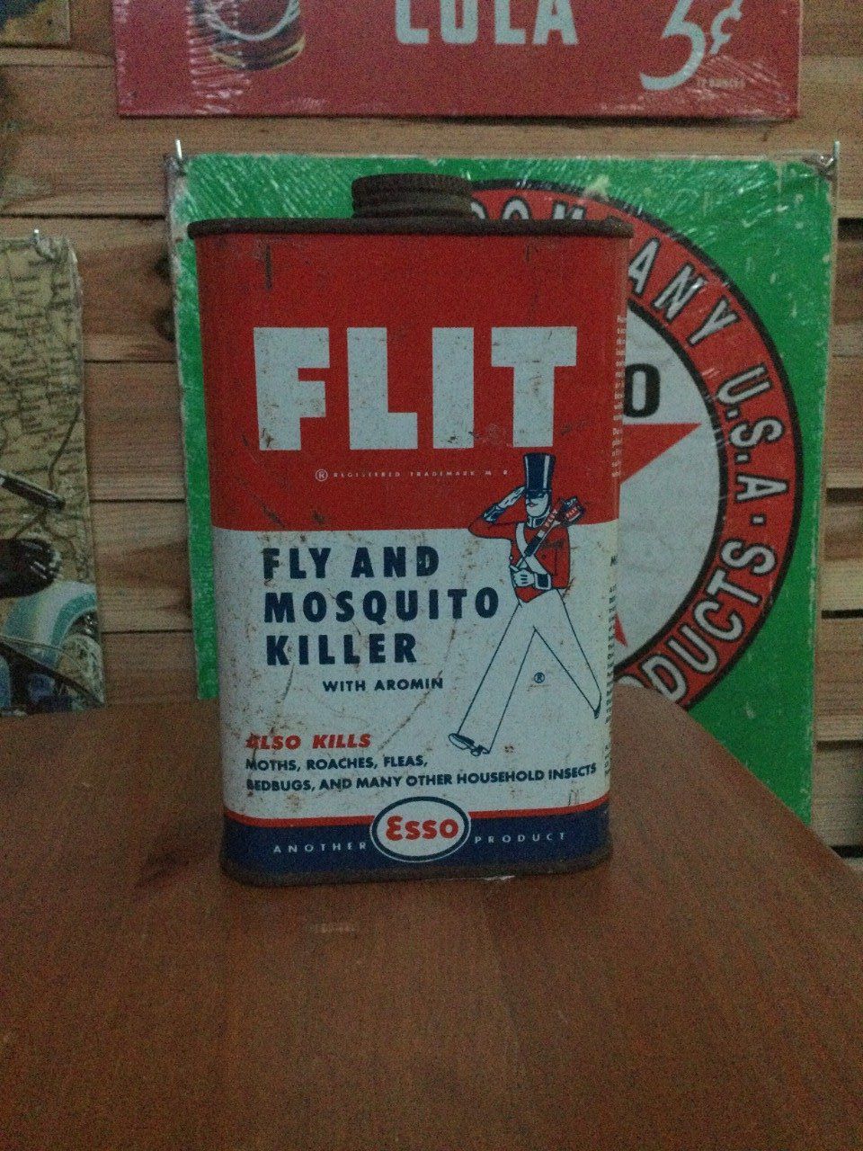 Bidon ESSO FLIT  Fly and mosquito killer